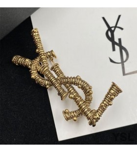 Yves Saint Laurent Opyum Brooch In Berber Metal Gold