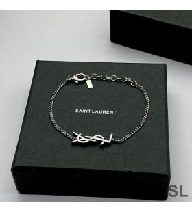 Yves Saint Laurent Opyum Charm Bracelet In Metal Silver