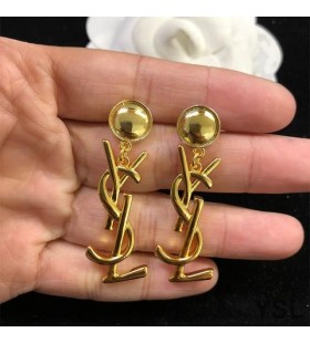 Yves Saint Laurent Opyum Pendant Earrings In Metal Gold