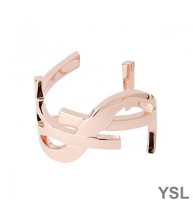 Yves Saint Laurent Opyum Twist Cuff Bracelet In Metal Rose Gold