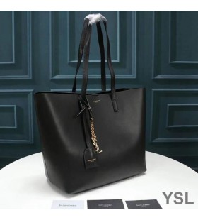 Yves Saint Laurent Shopping Bag In Leather Black