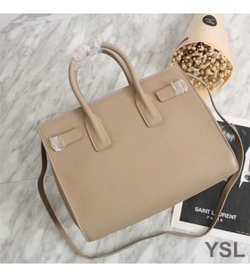 Yves Saint Laurent Small Sac De Jour Bag In Leather Apricot