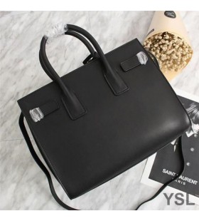 Yves Saint Laurent Small Sac De Jour Bag In Leather Black