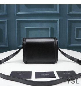 Yves Saint Laurent Small Solferino Satchel In Box Leather Black/Gold