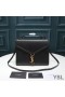 Yves Saint Laurent Medium Cassandra Top Handle Bag In Grained Leather Black/Gold