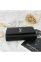Yves Saint Laurent Médio Kate Cadeia De Saco Em Couro Preto/Prata