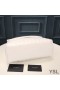 Yves Saint Laurent Médio Loulou Cadeia De Saco Em Y De Matelassê De Couro Branco/Ouro