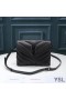 Yves Saint Laurent Mini Loulou Brinquedo Saco Em Y De Matelassê De Couro Preto