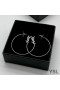 Yves Saint Laurent Opyum Brincos De Argola Em Metal Prata