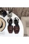 Yves Saint Laurent Homenagem Rasteirinha Em Couro Liso Borgonha