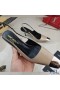 Yves Saint Laurent Vesper Slingback, Bombas De Couro De Patente De Damasco