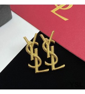 Yves Saint Laurent Opyum Brincos Em Cobra Metal, Ouro