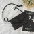 Yves Saint Laurent Envelope Cadeia De Carteira Na Textura De Matelassê De Couro Preto