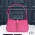 Yves Saint Laurent Le 5 A 7 Hobo Bag Em Couro Liso Rosa/Ouro