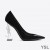 Yves Saint Laurent Opyum Bombas Em Couro envernizado com a Prata Calcanhar Preto