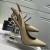 Yves Saint Laurent Opyum Slingback Bombas Em Couro com Calcanhar de Ouro Bege