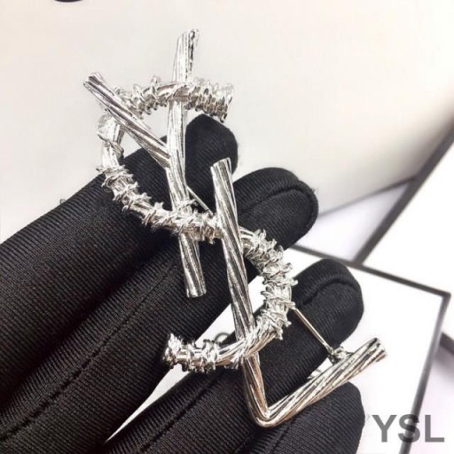 Yves Saint Laurent Opyum Bross A Kötelet, Fém, Ezüst