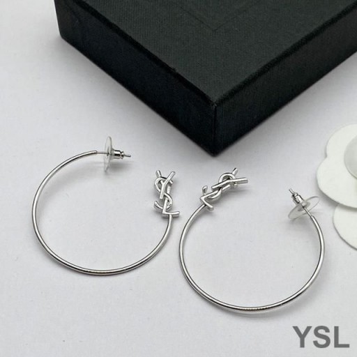Yves Saint Laurent Opyum Karika Fülbevaló Fém Ezüst