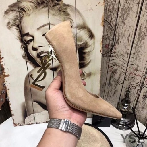 Yves Saint Laurent Opyum Szivattyúk Velúr Arany Sarok Sárgabarack