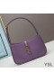 Yves Saint Laurent Le 5 7 Hobo Táska Python Bőr Lila/Arany