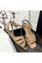 Yves Saint Laurent Tribute Lapos Szandált A Lakkbőr Khaki