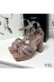 Yves Saint Laurent Tribute PlatformSandals A Sima Bőr Cseresznye