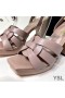 Yves Saint Laurent Tribute PlatformSandals A Sima Bőr Cseresznye
