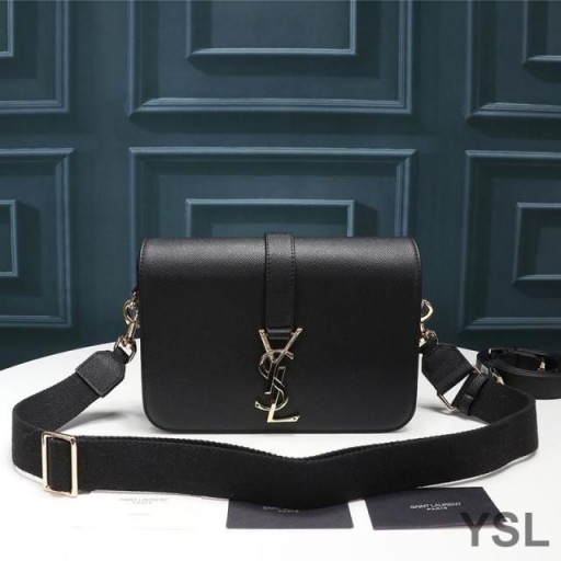 Yves Saint Laurent Meánach Universite Mála I Uigeach Leathar Dubh/Óir