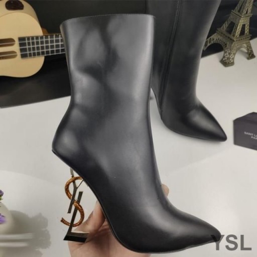 Yves Saint Laurent Opyum Buataisí Rúitín Leathair I Réidh Le Cré-Umha Nathair Súil Dubh