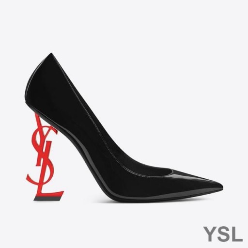 Yves Saint Laurent Opyum Caidéil Paitinne Leathar le a Súil Dearg Dubh