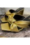 Yves Saint Laurent Bianca Heeled Sleamhnáin Réidh Leathar Óir