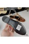 Yves Saint Laurent Cassandra Oscailte Sandals I Suede le Crann Pailme Lógó Donn