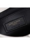 Yves Saint Laurent LE 57 Hobo Mála Cuilteáilte I Lambskin Bán/Óir