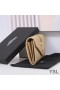 Yves Saint Laurent Clúdach Mór Flap Sparán I Measctha Grained Matelasse Leathar Aibreog/Óir