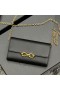 Yves Saint Laurent Le Maillon Slabhra Sparán I Lonracha Leathair Dubh