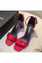 Yves Saint Laurent Loulou 70 Sandals Paitinne Leathar Dearg