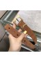 Yves Saint Laurent Monogram Crios Le Cearnach Buckle I Suede Brown/Óir