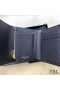 Yves Saint Laurent Monogram Trifold Cás Cárta I Grained Matelasse Leathar Dubh/Óir