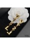 Yves Saint Laurent Opyum Earrings Croí I Miotail Ór