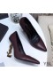 Yves Saint Laurent Opyum Caidéil Sa Smooth Leathar le Óir Súil Burgúine