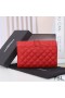 Yves Saint Laurent Beaga Clúdach Flap Sparán I Measctha Grained Matelasse Leathar Red/Gold