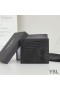 Yves Saint Laurent Beag Bídeach Monogram Thoir/Thiar Sparán Crogall Cabhraithe Leathar Dubh