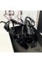 Yves Saint Laurent Ómós Sandals Maol Paitinne Leathar Dubh