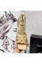 Yves Saint Laurent Ómós Ardán Sandals I Leathar Paitinne Beige