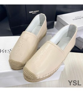 Yves Saint Laurent Monogram Espadrilles I Lambskin Aibreog