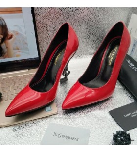 Yves Saint Laurent Opyum Caidéil Leathair Réidh le Súil Dubh Dearg
