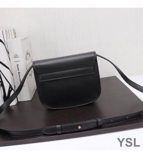 Yves Saint Laurent Beaga Kaia Satchel I Réidh Gheobhaidh Dream Eile Leathair Dubh/Óir