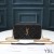 Yves Saint Laurent Becky Dúbailte-Zip Pouch I Diamond-Cuilteáilte Lambskin Dubh/Óir