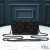 Yves Saint Laurent Becky Dúbailte-Zip Pouch I Diamond-Cuilteáilte Lambskin Dubh