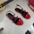 Yves Saint Laurent Cassandra Sandals Maol Le Cúig-Straps I Leathar Paitinne Dearg